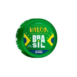 Pastilhas Valda Campeões Brasil Beijinho Sem Açucar Lata 50g