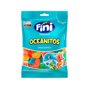 Balas De Gelatina Fini Oceanitos Sabores Sortidos 80g