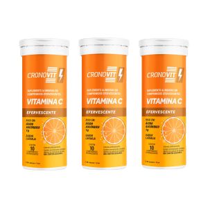 Cronovit Vitamina C 1g Efervescente Laranja 30 Comprimidos Efervescentes Airela