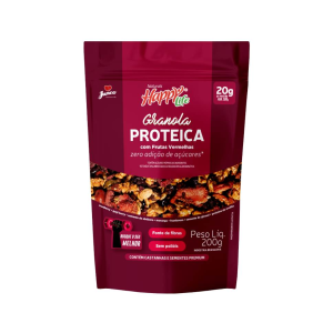 Granola Proteica Junco Naturais Happy Life + Frutas Vermelhas Zero Açúcar 200g