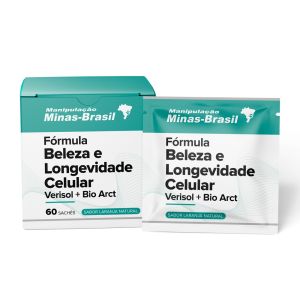 Fórmula Beleza e Longevidade Celular Verisol + Bio Arct Sabor Laranja Natural 60 Sachês