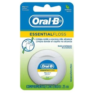 Fio Dental Oralb Essential Floss Menta 25 Metros