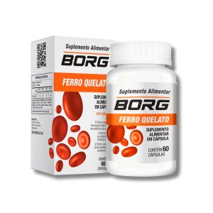 Suplemento Alimentar Borg Ferro Quelato 60 Cápsulas