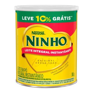 Leite em Pó Ninho Instantâneo Integral Lata 380g 10% Grátis