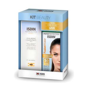 Kit Isdin Sérum Hyaluronic Concentrate 30ml + Protetor Solar Facial Fusion Water Fps60 30ml