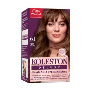 Tinta De Cabelo Permanente Wella Koleston Deluxe 61 Louro Cinza Escuro
