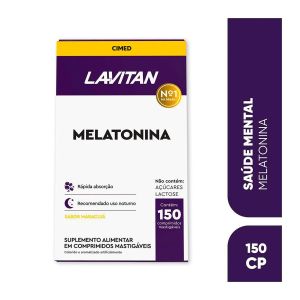 Suplemento Alimentar Cimed Lavitan Melatonina 0,21mg Maracujá 150 Comprimidos Mastigáveis