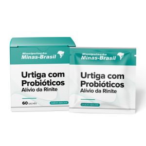 Urtiga com Probióticos Alívio da Rinite 60 Sachês Sabor Abacaxi