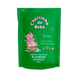 Sabonete Líquido Cheirinho De Bebê Glicerina Lavandita Refil 200ml