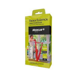 Faixa Elástica Para Exercícios Mercur Azul 1 Unidade De 1,5m