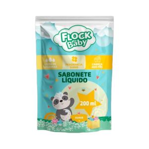 Sabonete Líquido De Glicerina Flock Baby Suave Refil 200ml