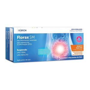 Florax SM Uso Adulto Com 05 Flaconetes de 05 ML - Hebron