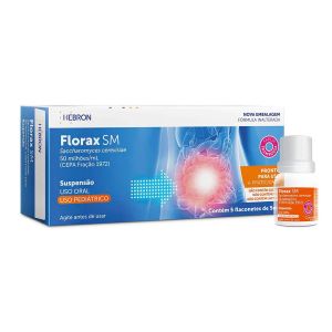 Florax SM Uso Pediátrico Com 05 Flaconetes de 05 ML - Hebron