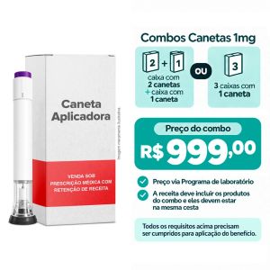 Ozivy Semaglutida 1mg/ml Solução Injetável 3ml + 2 Canetas Aplicadoras Com 8 Agulhas