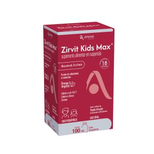 Suplemento Alimentar Arese Zirvit Kids Max Tutti-Frutti + Dosadores 100ml
