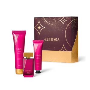 Kit Eudora Diva Fabulosa Desodorante Colônia 30ml + Creme Hidratante Para Mãos 50g + Loção Hidratante Desodorante Corpora 100ml