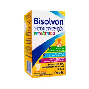 Xarope Bisolvon Pediátrico Morango 120ml Opella