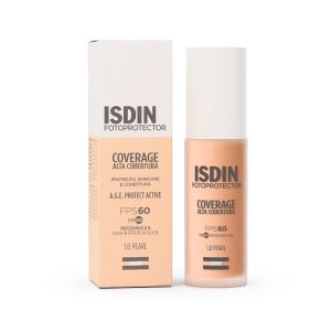 Protetor Solar Facial Isdin Fotoprotetor Coverage Alta Cobertura Fps60 1.0 Pearl 30g
