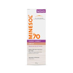 Protetor Solar Facial Minesol Pigment Correct Fps70 2.0 40g