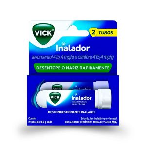 Vick Inalador 415,4mg/g + 415,4mg/g 2 Unidades