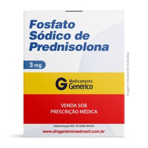 Fosfato Sódico de Prednisolona 3 mg/ml Solução Oral 100 ml Genérico Prati Donaduzzi