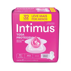 Absorvente Intimus Toda Protegida Cobertura Seca Abas 32 Unidades
