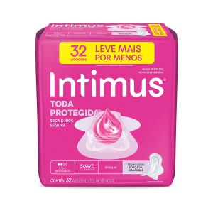 Absorvente Intimus Toda Protegida Cobertura Suave Abas 32 Unidades
