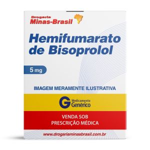 Hemifumarato De Bisoprolol 5Mg Com 30Comprimidos Generico Ems