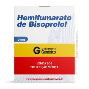 Hemifumarato De Bisoprolol 5Mg Com 30Comprimidos Generico Ems