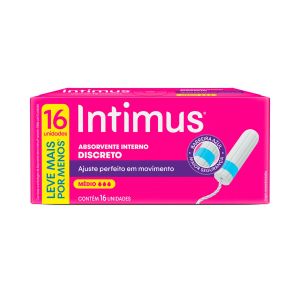 Absorvente Intimus Interno Médio 16 Unidades