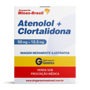 Atenolol 50mg + Clortalidona 12,5mg 30 Comprimidos