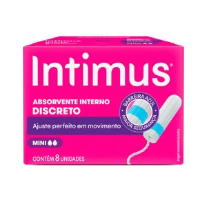 Absorvente Interno Intimus Mini 08 Unidades