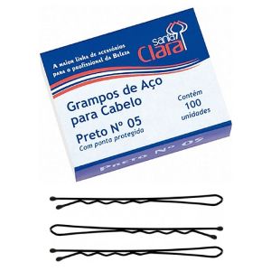 Grampo Santa Clara  Preto N°5 Ref:122
