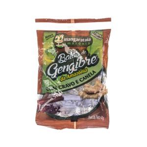 Bala De Gengibre Da Amazônia Cravo E Canela 40g