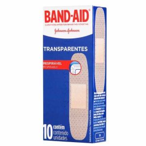 Band-Aid Johnsons E Johnsons Transparentes Com 10 Unidades