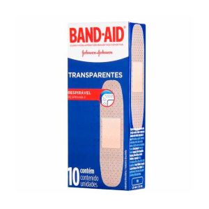 Band-Aid Johnsons E Johnsons Transparentes 10 Unidades