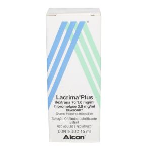 Lacrima Plus Solução Oftálmica Lubrificante Estéril C/ 15 Ml
