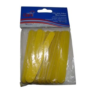 Lixa Para Unhas Mini Com 20 Unidades Canário Ref:454