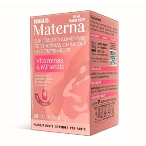 Suplemento Alimentar Materna Vitaminas e Minerais 30 Unidades