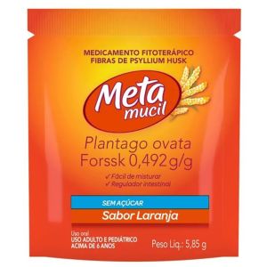 Metamucil Solúvel Sabor Laranja Sachê 5,85G