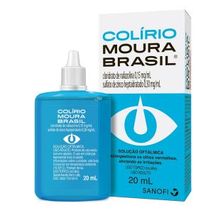 Colírio Moura Brasil 0,15Mg + 0,30Mg/Ml 20 Ml