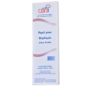 Papel Para Depilalação Santa Clara C/100 Unidades Ref:250