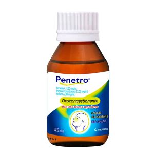 Penetro 33mg/ml + 22mg/ml + 22mg/ml Descongestionante Solução Via Inalatória 45ml
