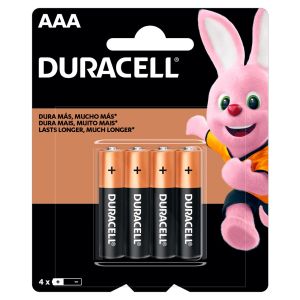 Pilha Duracell Alcalina AAA Com 4