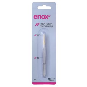 Pinça Enox Ponta Dourada Fina Ref:701