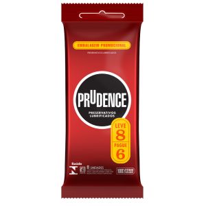 Preservativos Prudence Lubrificados Embalagem Econômica Leve 08 Pague 06 Unidades