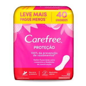 Protetor Carefree Proteção Com Perfume Com 40 Unidades