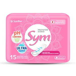 Protetor Diário Sym Com Perfume 15 Unidades