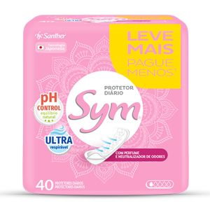 Protetor Diário Sym Com Perfume 40 Unidades Leve Mais Pague Menos
