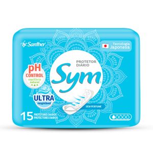 Protetor Diário Sym Sem Perfume 15 Unidades